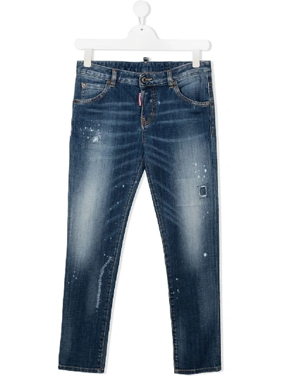 DSQUARED2 TEEN COOL GIRL STONEWASHED JEANS