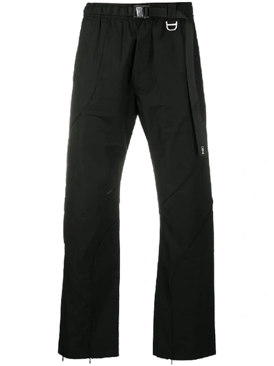 C2H4 BELTED STRAIGHT-LEG TROUSERS