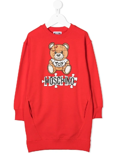 MOSCHINO TEDDY BEAR SWEATSHIRT DRESS