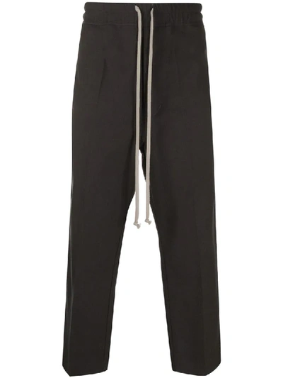 RICK OWENS CROPPED DRAWSTRING TROUSERS