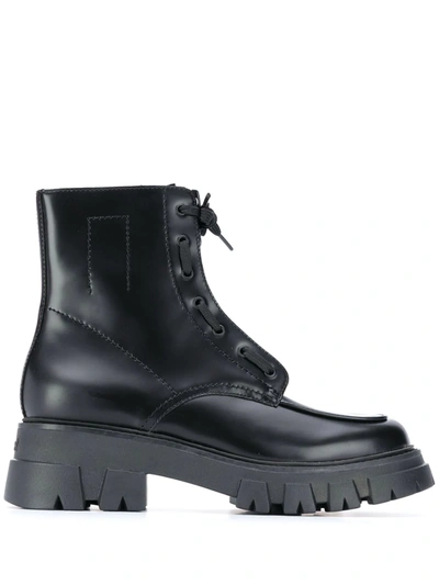 ASH LYNCH FRONT ZIP CHUNKY BOOTS