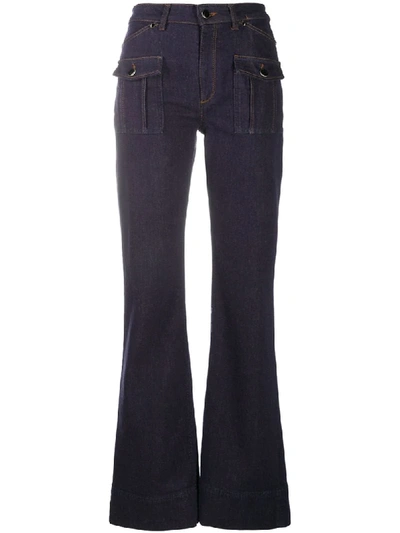 DOROTHEE SCHUMACHER HIGH-WAISTED FLARED JEANS