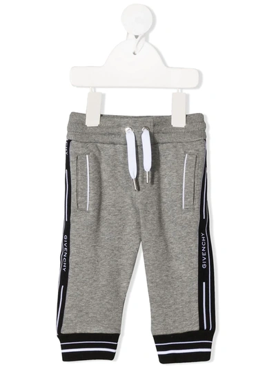GIVENCHY LOGO STRIPE TRACK TROUSERS