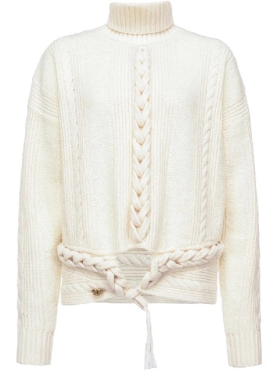 PINKO CABLE KNIT DETAIL JUMPER