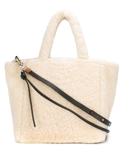 DOROTHEE SCHUMACHER SHEARLING TOTE BAG