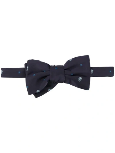 ALEXANDER MCQUEEN SKULL-PRINT CLIP-ON BOW TIE