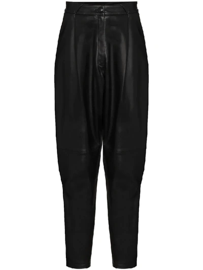 ALESSANDRA RICH HIGH-WAISTED TAPERED TROUSERS