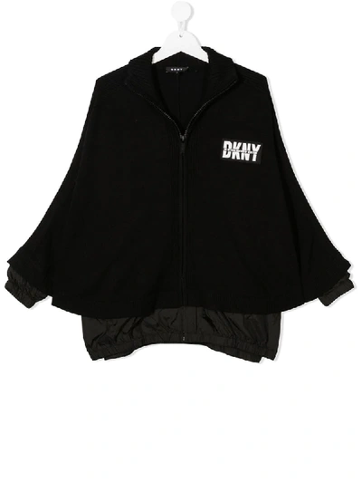 DKNY BATWING SLEEVED JACKET WITH LOGO