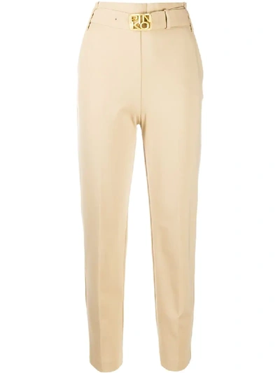 PINKO BELTED HIGH-WAISTED TROUSERS