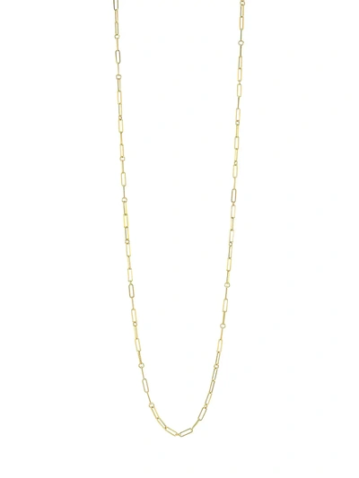 ROBERTO COIN WOMEN'S 18K YELLOW GOLD PAPERCLIP CHAIN NECKLACE, 33"