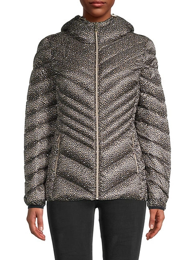 MICHAEL MICHAEL KORS CHEVRON-QUILTED DOWN-FILL JACKET