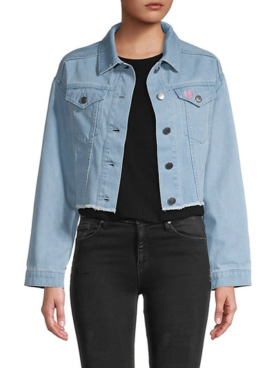 CUPCAKES AND CASHMERE WOMEN'S LANY CROP DENIM JACKET