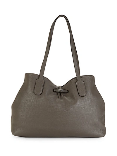 LONGCHAMP TEXTURED LEATHER TOTE