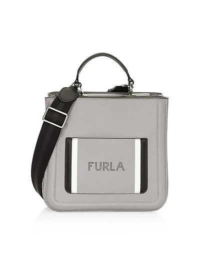 FURLA SMALL REALE LEATHER SATCHEL