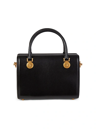 VERSACE BOXED LEATHER TOP HANDLE BAG