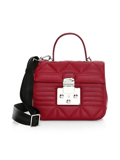 FURLA Small Fortuna Quilted Leather Top Handle Bag
