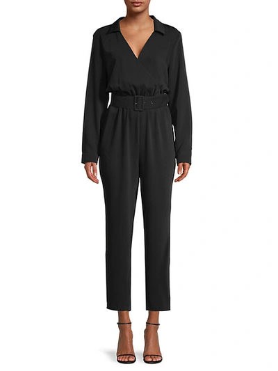 CUPCAKES AND CASHMERE Cascade Belted Jumpsuit