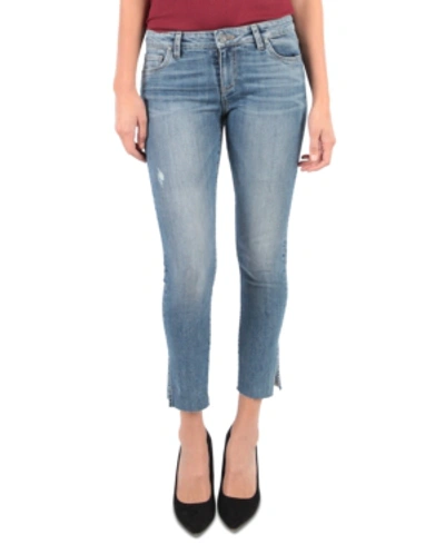 KUT FROM THE KLOTH KUT FROM THE KLOTH MID-RISE REESE SIDE-SLIT ANKLE JEANS