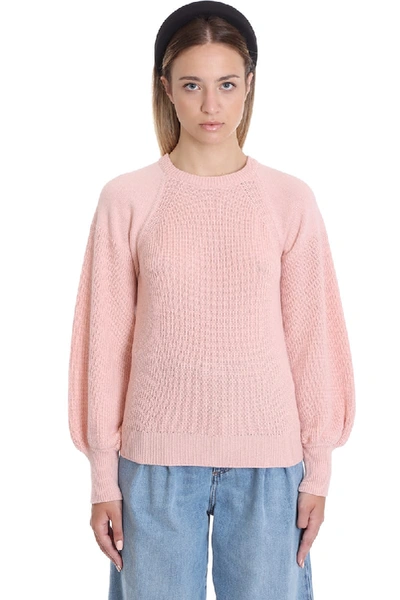 RED VALENTINO KNITWEAR IN ROSE-PINK WOOL