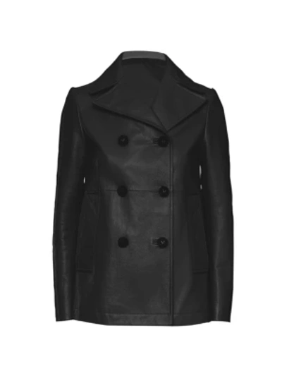VALENTINO Leather Coat