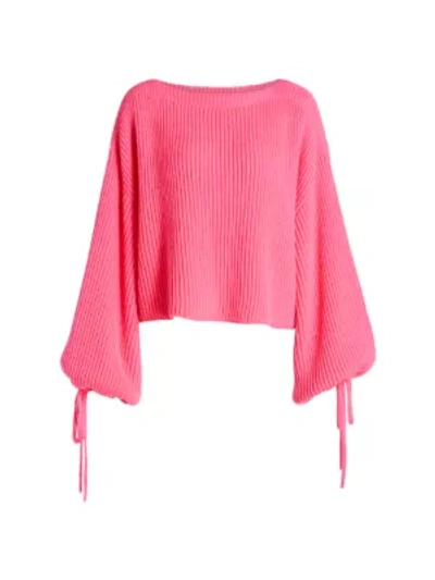 MSGM Neon Jersey Knit Sweater