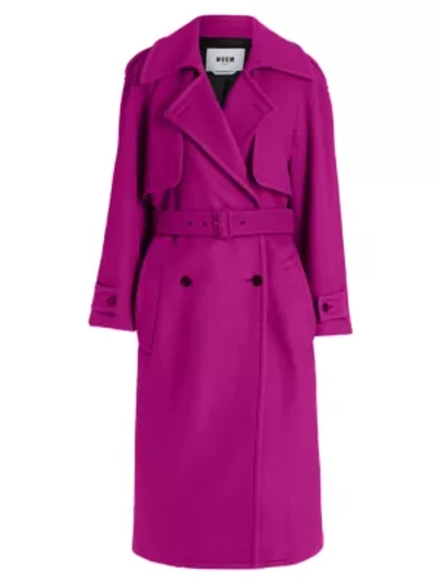MSGM Stretch-Wool Trench Coat