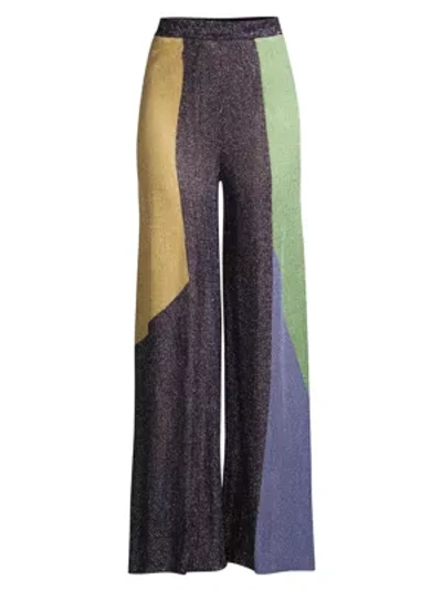 M MISSONI Colorblock Knit Wide-Leg Pants