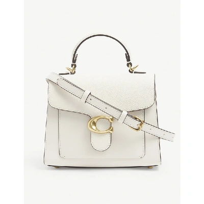COACH TABBY TOP-HANDLE LEATHER TOTE BAG