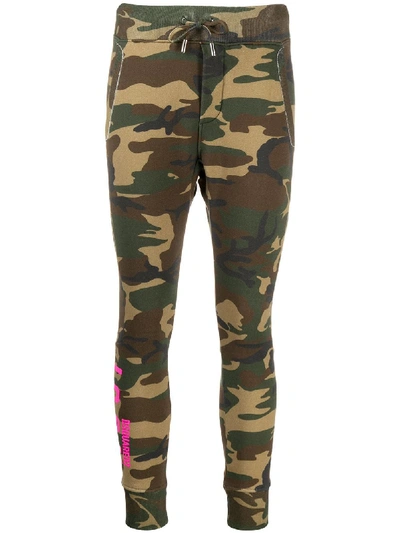DSQUARED2 CAMOUFLAGE PRINT TRACK PANTS