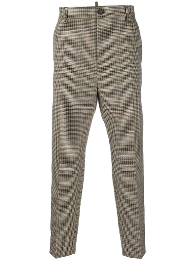 DSQUARED2 CHECK TAILORED TROUSERS