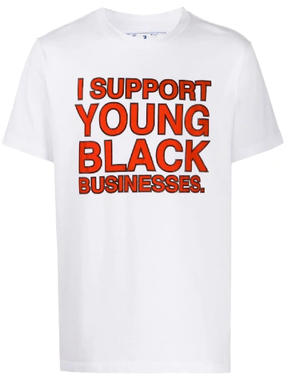 OFF-WHITE "I SUPPORT YOUNG BLACK BUSINESSES" T-SHIRT