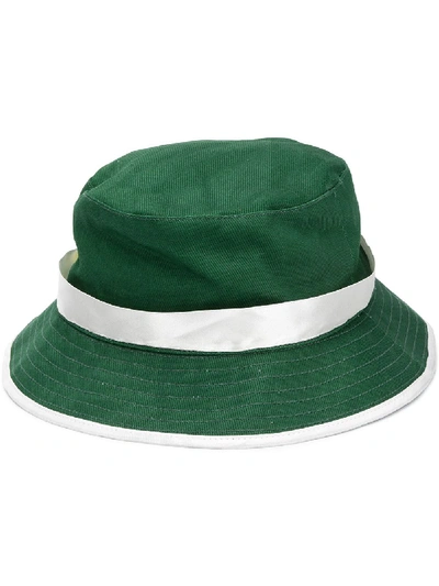 CASABLANCA RIBBON-DETAIL BUCKET HAT
