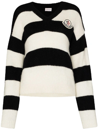MONCLER STRIPED KNITTED JUMPER