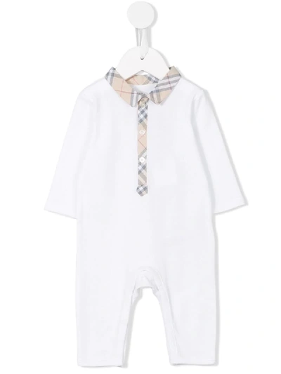 BURBERRY CHECK DETAIL FOUR-PIECE BABY GIFT SET