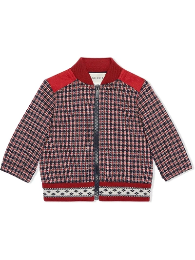 GUCCI BABY HOUNDSTOOTH COTTON JACKET