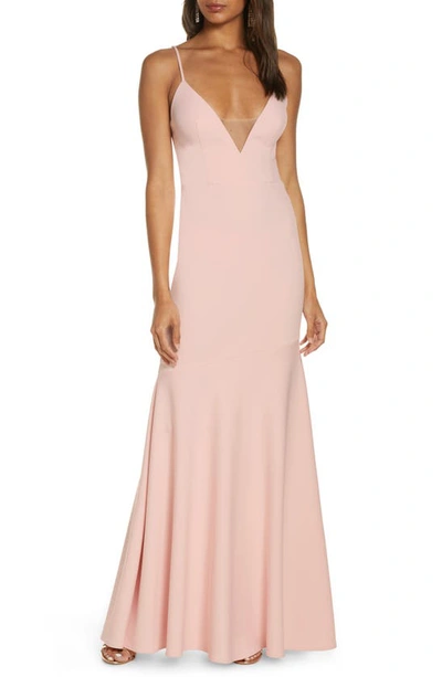 KATIE MAY SMOOTH OPERATOR V-NECK TRUMPET GOWN