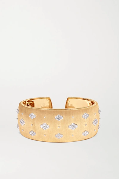BUCCELLATI MACRI 18-KARAT GOLD DIAMOND CUFF