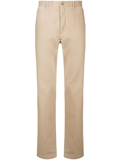 KENT & CURWEN HIGH-WAISTS STRAIGHT LEG TROUSERS