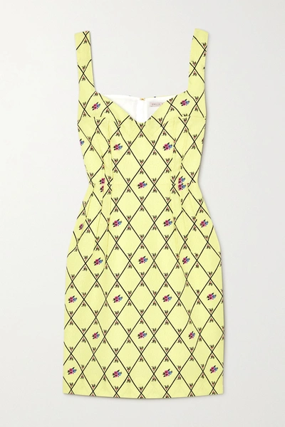 EMILIA WICKSTEAD JUDE PRINTED CREPE MINI DRESS