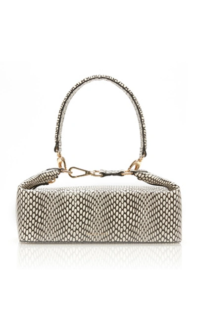 REJINA PYO OLIVIA SNAKE-EFFECT LEATHER BAG