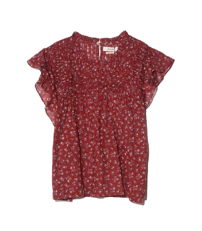 ISABEL MARANT ÉTOILE Layona Top in Grenat