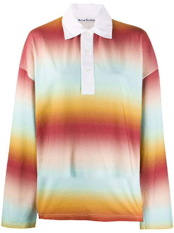 acne studios rainbow polo