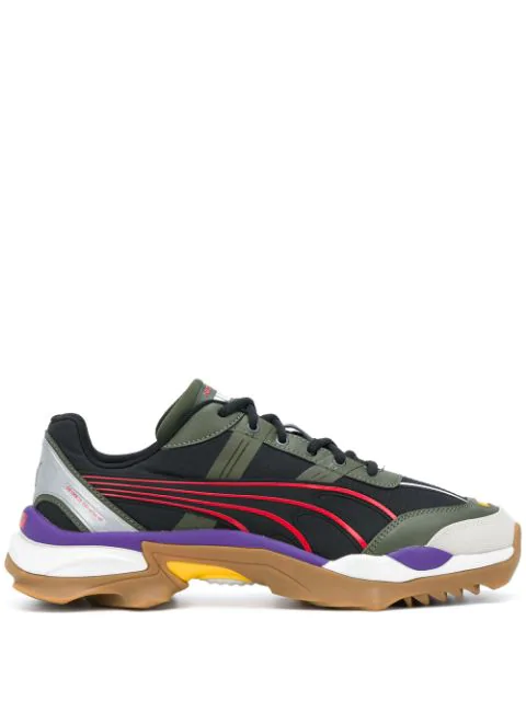 puma colorblock lace up sneakers