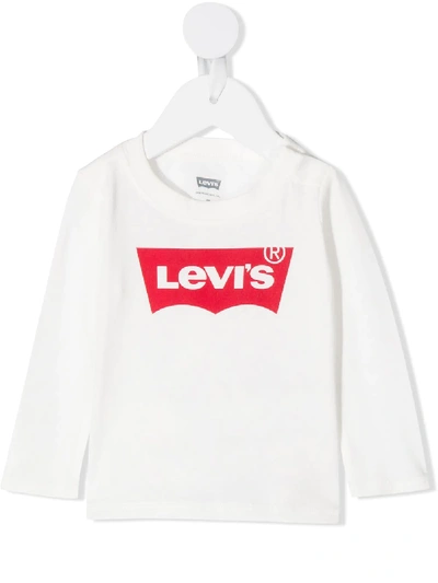LEVI'S LONG SLEEVED LOGO PRINT T-SHIRT