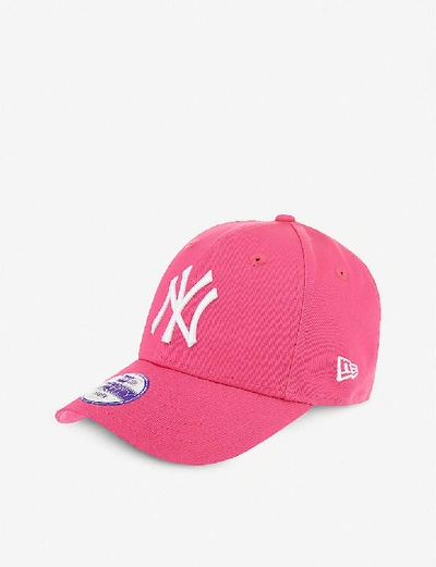 NEW ERA PINK/WHITE KIDS NEW YORK YANKEE 9FORTY BASEBALL CAP