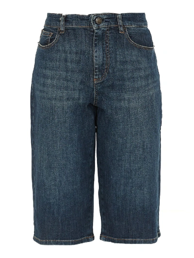 ZADIG & VOLTAIRE PETROL DENIM PANTS IN BLUE