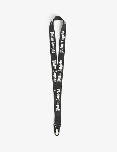 PALM ANGELS LOGO-PRINT WOVEN LANYARD