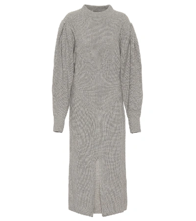 ISABEL MARANT PERRINE CASHMERE AND WOOL MIDI DRESS