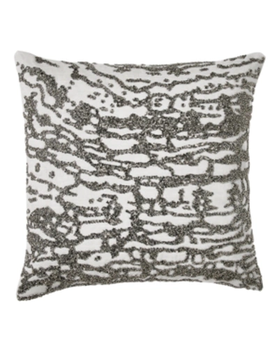 DONNA KARAN LUNA BEADED DECORATIVE PILLOW, 16" X 16"