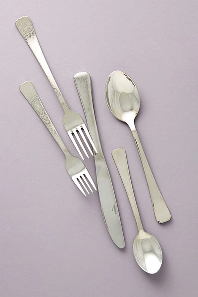 ANTHROPOLOGIE DANDELION GREENS FLATWARE BY ANTHROPOLOGIE IN SILVER SIZE ONE SIZE